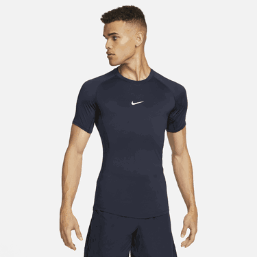 Тениска Nike Pro Dri-FIT Tight Fitness Tee Тъмно синьо | FB7932-451, 0