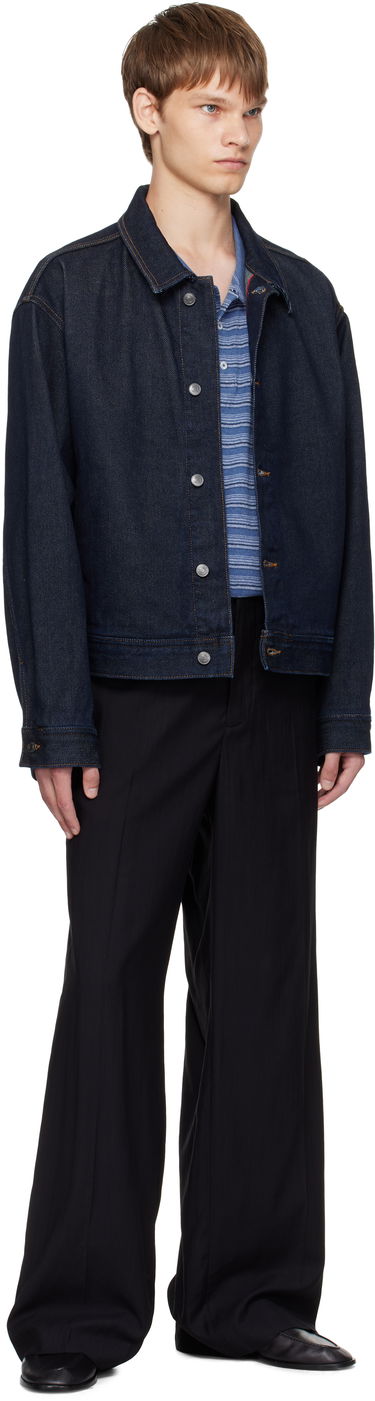 Яке BOSS Hugo Regular-Fit Denim Jacket Синьо | 50547402, 3