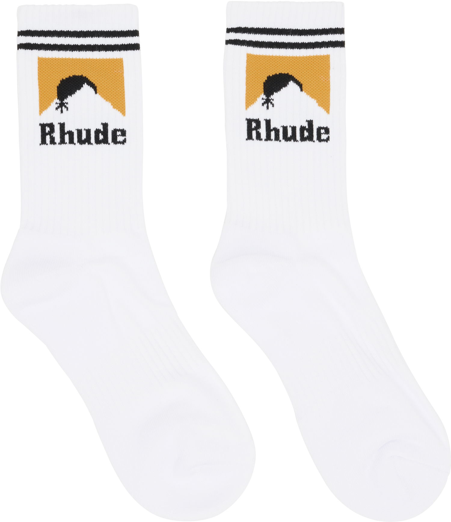 Чорапи Rhude Rhude Moonlight Socks Бяло | RHPF25SO05750, 0
