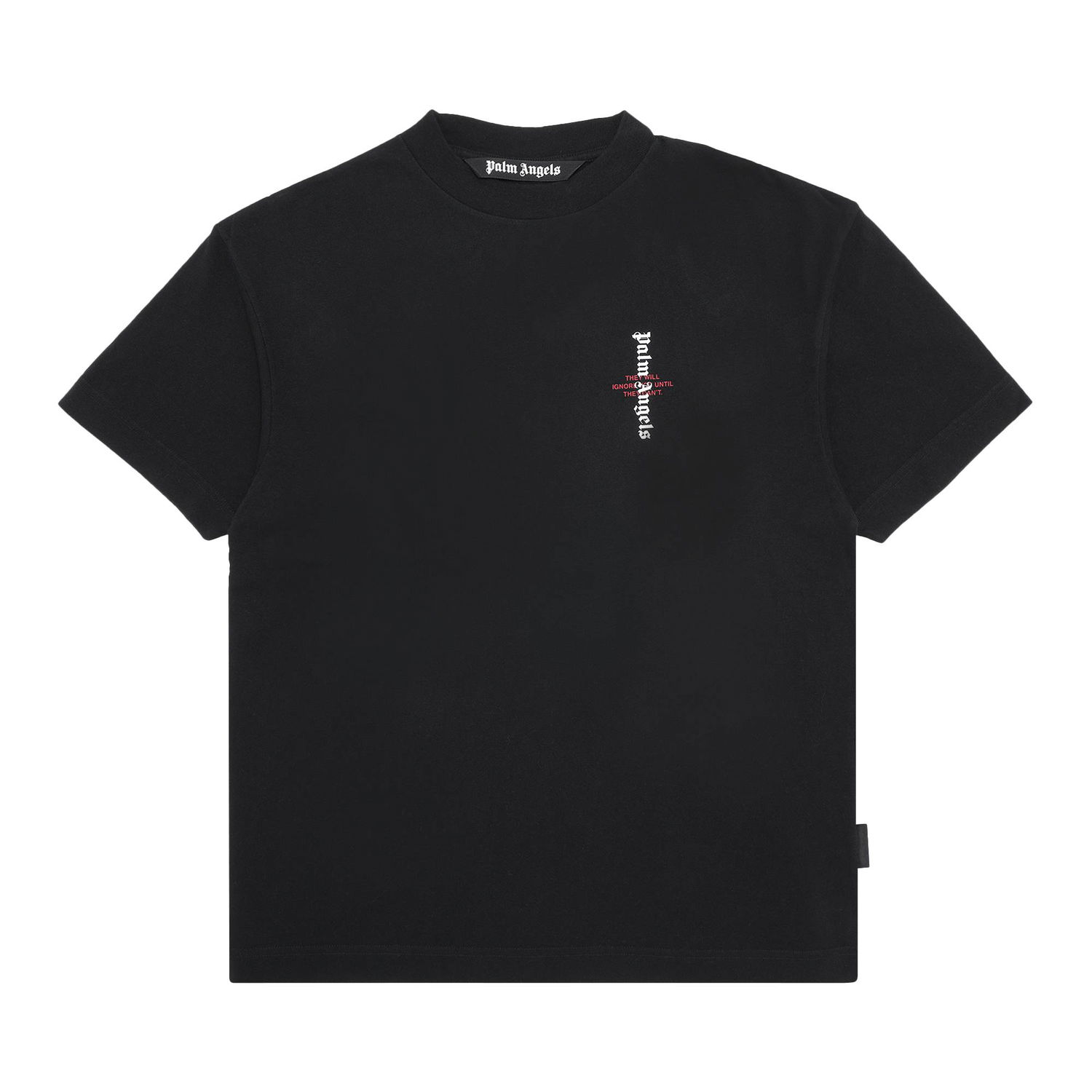 Тениска Palm Angels Statement Logo Tee Черно | PMAA001R21JER0051001, 1