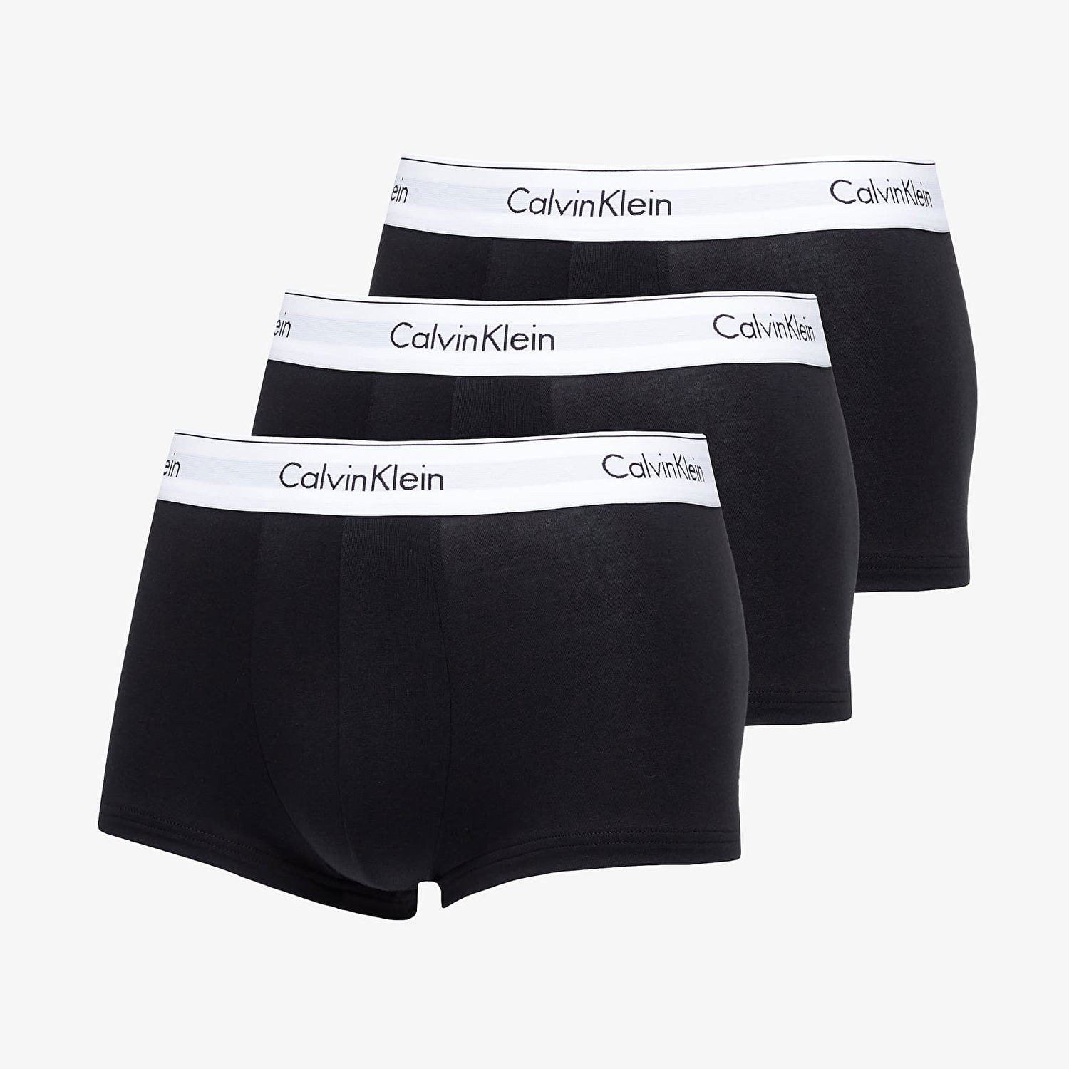 Боксерки CALVIN KLEIN Modern Cotton Stretch Low Rise Trunk 3-Pack Черно | NB1085A 001, 0