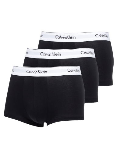 Боксерки CALVIN KLEIN Modern Cotton Stretch Low Rise Trunk 3-Pack Черно | NB1085A 001