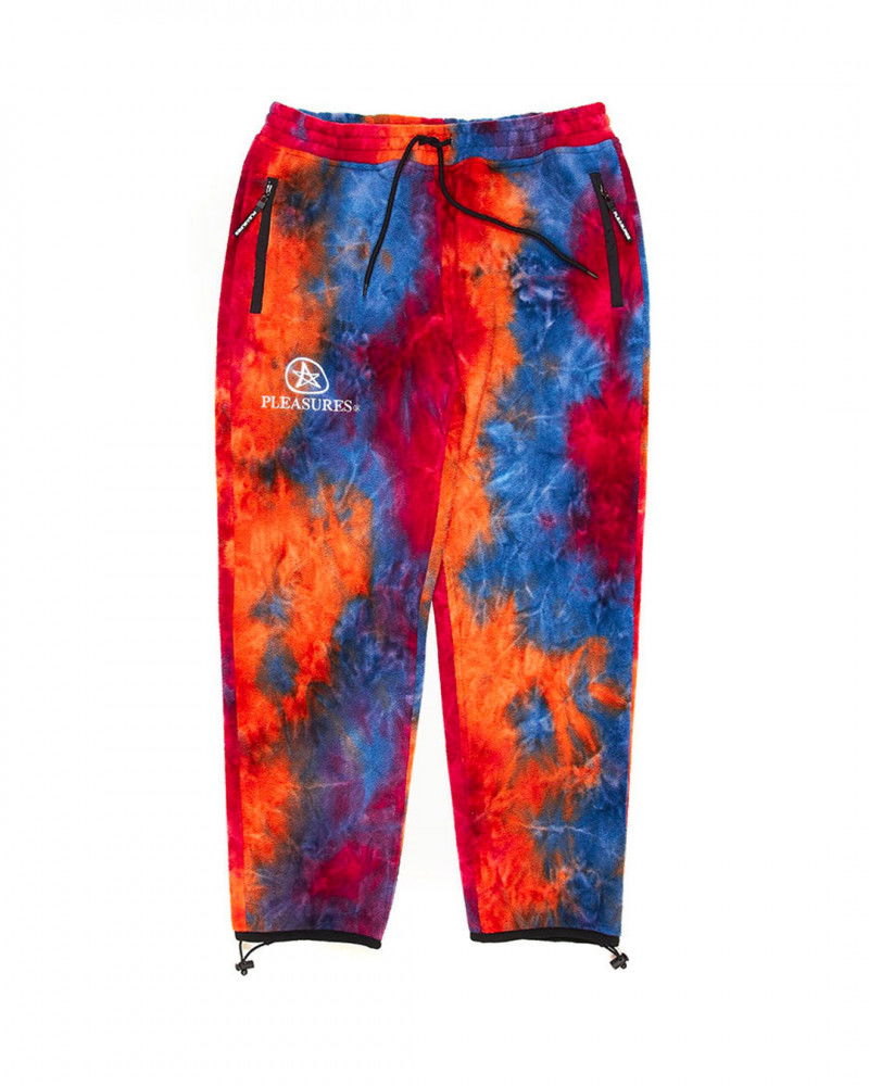Спортни панталони Pleasures Orange Caffeine Polar Fleece Pants Многоцветен | P21F003, 0