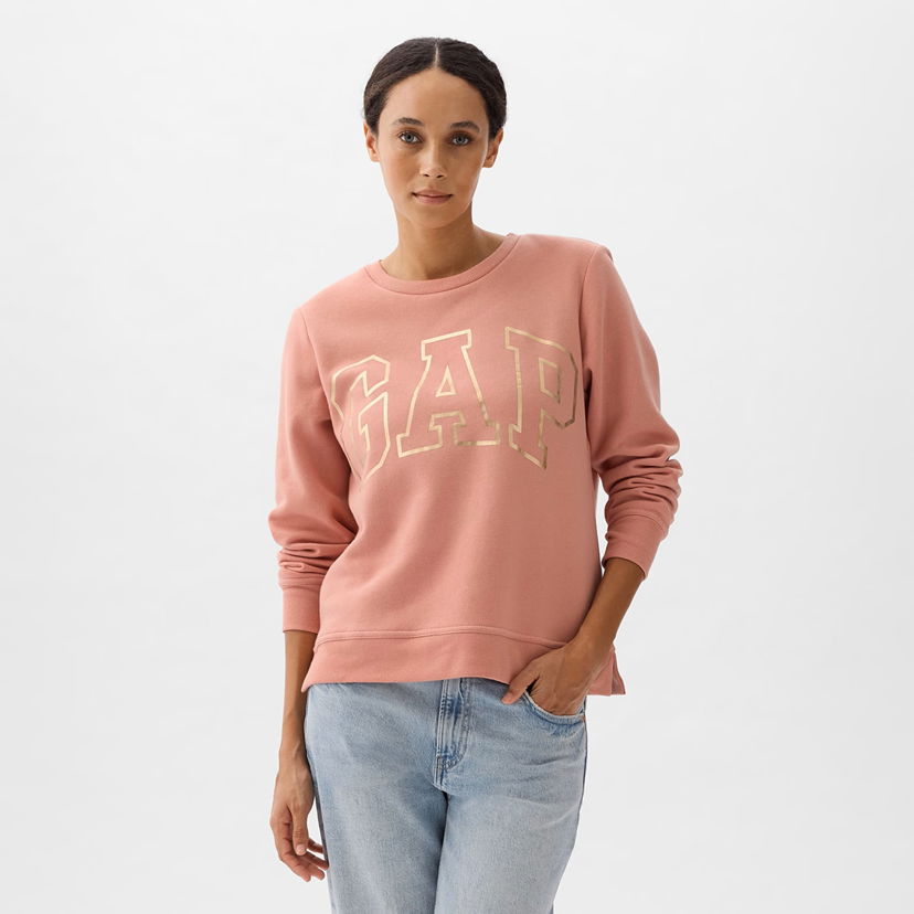 Суитчър GAP Logo Sweatshirt Pink Rosette Розово | 885265-03