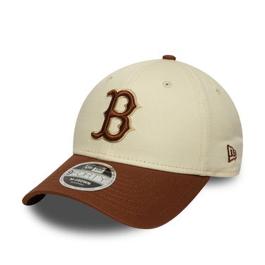 Шапка с козирка New Era Boston Red Sox MLB WS Patch Retro 9FORTY M-CROWN Adjustable Cap Бежово | 60691351, 0