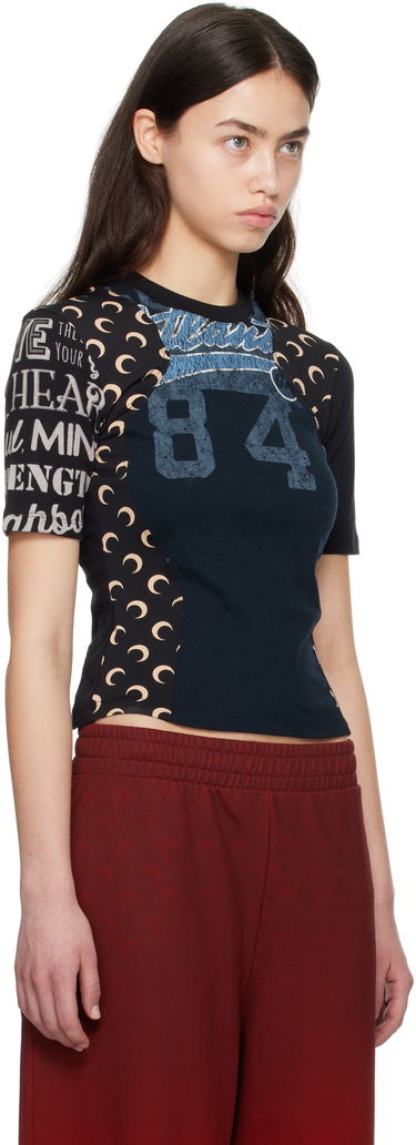 Тениска Marine Serre Marine Serre Regenerated World Peace Graphic Baby Fit T-shirt Многоцветен | WTT001A UJER0003, 4