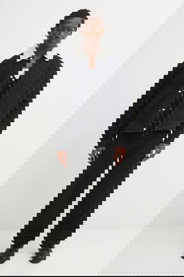 Палта Aries Oversize Sherpa Denim Car Coat Черно | AR7120004, 6