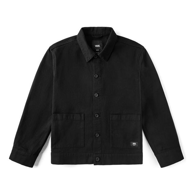 Риза Vans Embroidered Logo Jacket Черно | VN0A4URFBLK, 0