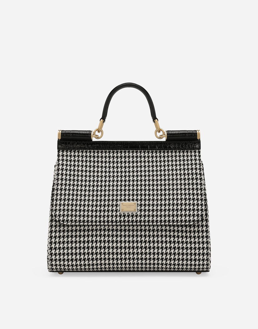 Дамска чанта Dolce & Gabbana Handbag Houndstooth Print Многоцветен | BB6002AV919HW5FG