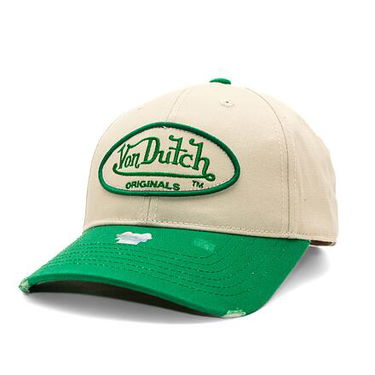 Шапка с козирка Von Dutch DB Denver - Cotton Twill Dadcap Зелено | VD7030577, 0