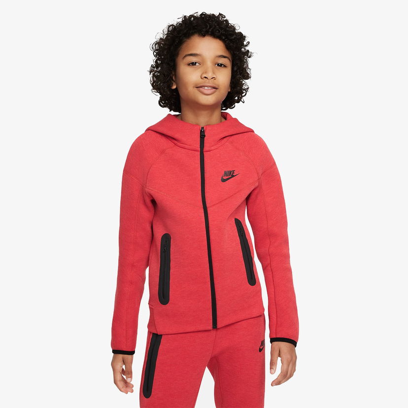 Суитчър Nike Sportswear Tech Fleece Hoodie Червено | FD3285-672