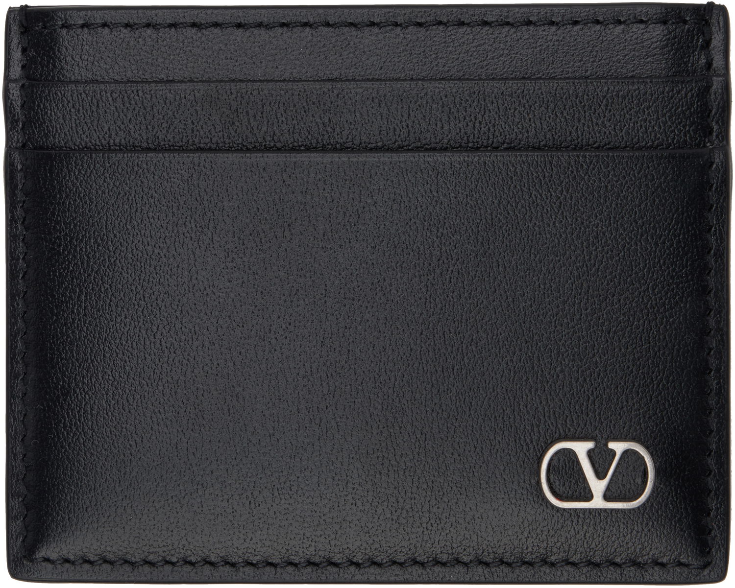 Портфейл Valentino Valentino Garavani VLogo Signature Card Holder Черно | 6Y2P0V09WVF, 0