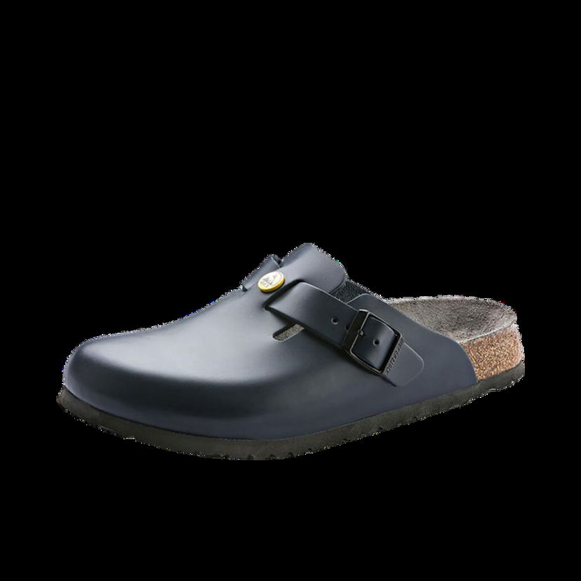 Кецове и обувки Birkenstock Boston ESD Natural Leather Narrow Fit Черно | 61388