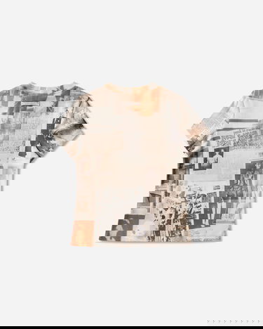 Тениска Jean Paul Gaultier Jean Paul Gaultier Ribbed Cotton Journal T-Shirt Бежово | 26-01-W-TO400-J026P 030830, 2