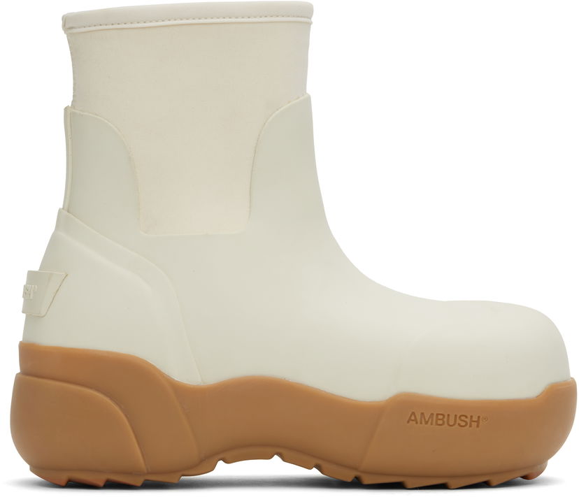 Облекло Ambush AMBUSH Rubber Boots Бяло | BWIE003F24MAT0010101