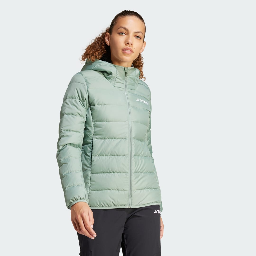 Яке adidas Performance Terrex Multi Light Down Hooded Jacket Зелено | IP3543, 0