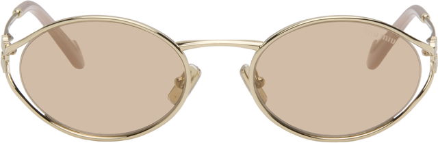 Round Metal-Frame Sunglasses
