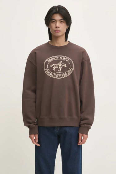 Суитчър Sporty & Rich Sporty & Rich Riding Club Sweatshirt Кафяво | ST071512244BR03, 0