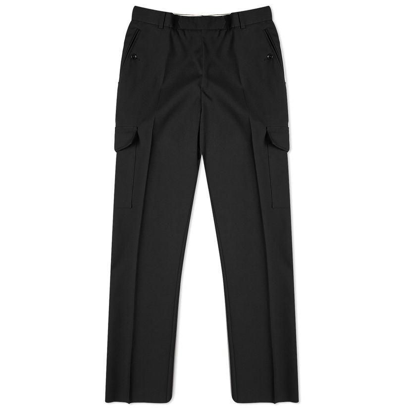 Панталони Alexander McQueen Military Cigarette Trousers Черно | 774166QUAAC-1000