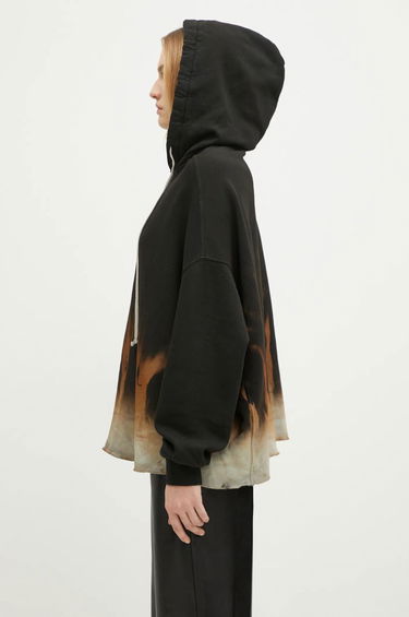 Суитчър Rick Owens Crater Patterned Hoodie Черно | DS02D2221.FSUN, 1