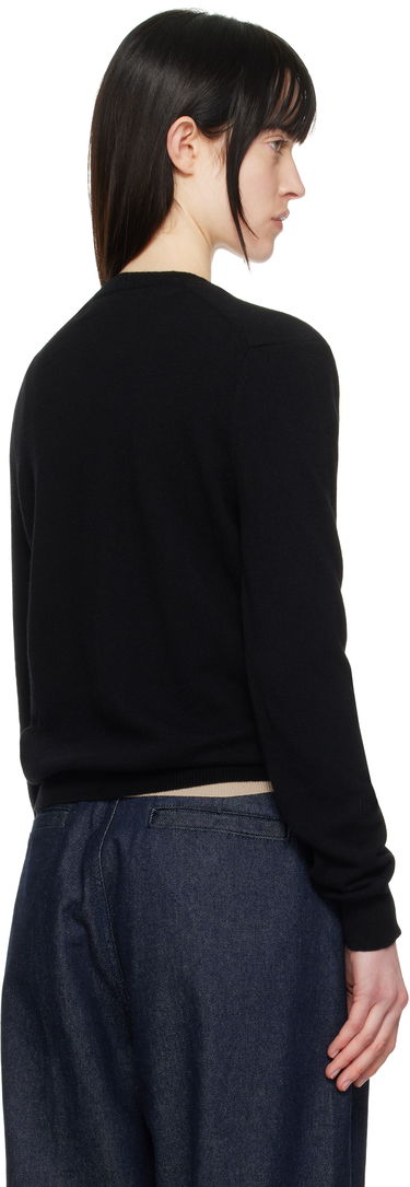 Пуловер Comme des Garçons COMME des GARÇONS PLAY Heart V-Neck Sweater Черно | AX-N002-051, 2