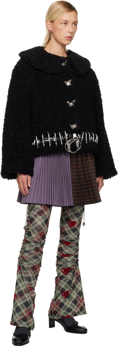 Яке Chopova Lowena Parade Textured Cropped Carabiner Jacket Черно | 5319, 3