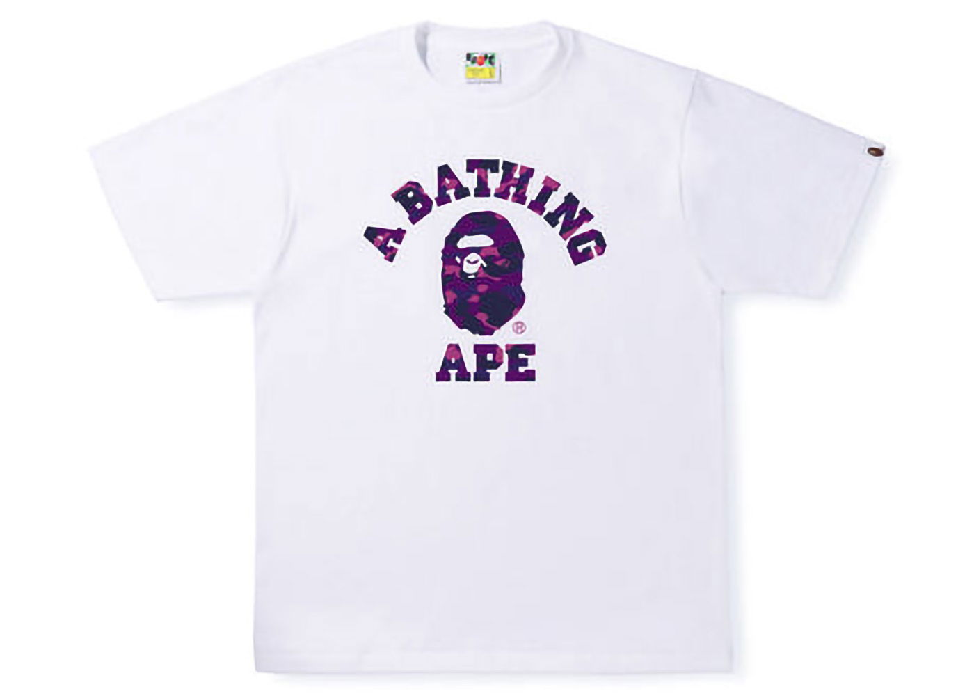 Тениска BAPE Color Camo College Tee Бяло | 1I30-110-012, 0
