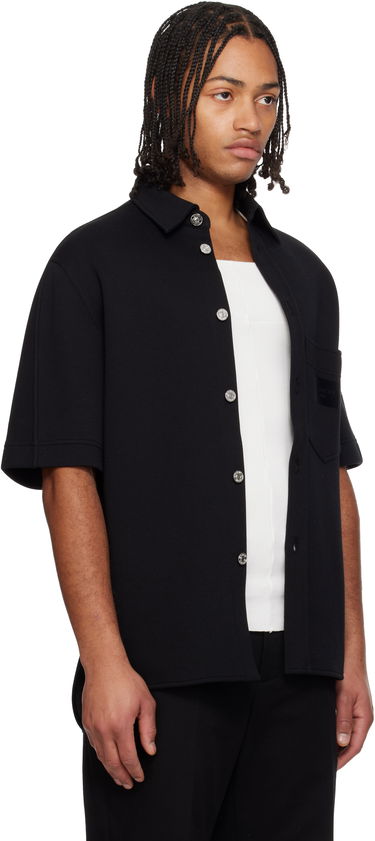 Риза Givenchy Short-Sleeve Patch Pocket Snap Button Shirt Черно | BM618J3YSY930, 1