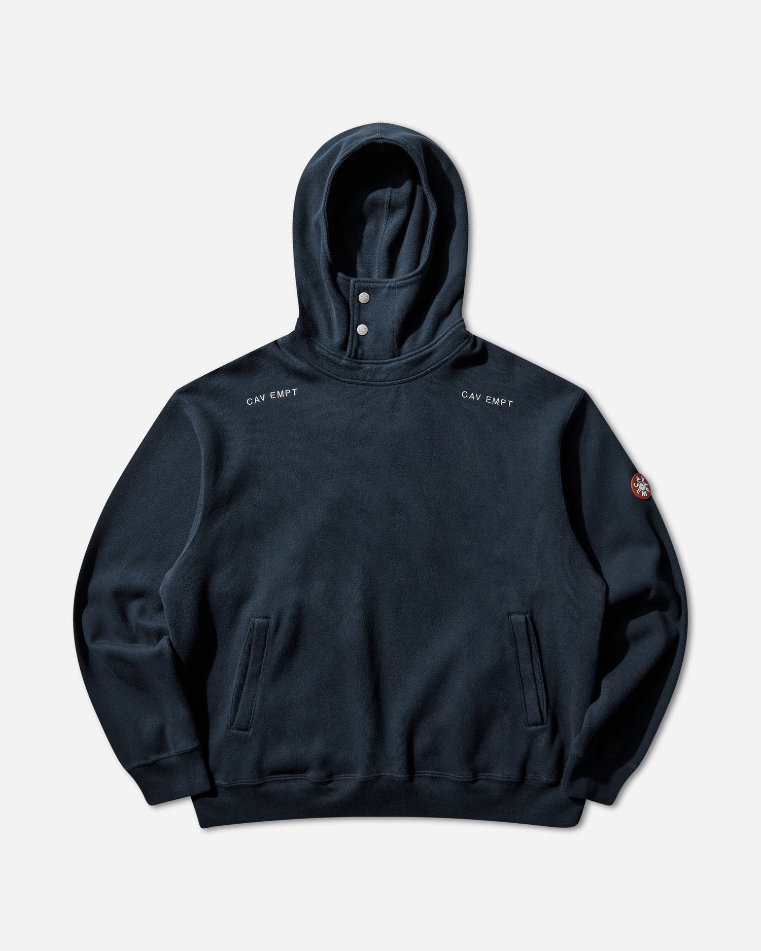 Суитчър Cav Empt Neck Snap DBL Knit Hoodie Тъмно синьо | CES28CS17 NAVY, 0