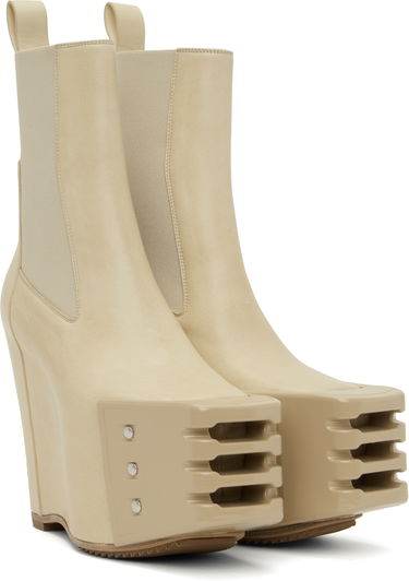 Облекло Rick Owens Rick Owens Hollywood Grilled Wedge Beatle Chelsea Boots Бежово | RP01E7848 LBHGR, 3