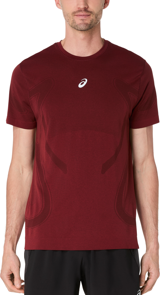 Тениска Asics Road Seamless Short Sleeve T-Shirt Бургунди | 2011d355-200, 0