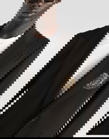 Яке Dolce & Gabbana Single-breasted Sicilia Light Jacket Bistretch Wool Canvas Черно | G2TV4ZFUBGBN0000, 3