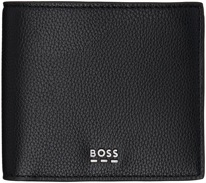 Портфейл BOSS Black Logo Lettering Faux-Leather Wallet Черно | 50529547