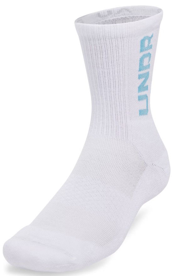 Чорапи Under Armour UA 3-Maker 3pk Mid-Crew Socks Бяло | 1373084-103, 1