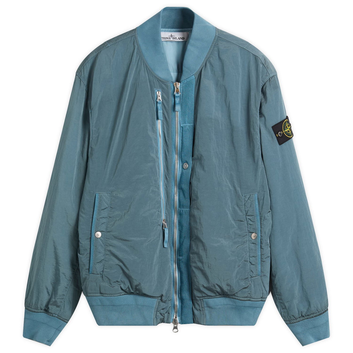 Яке бомбър Stone Island Nylon Metal EcoNyl PrimaLoft Bomber Jacket Тюркоазено | K2S154100038-V002B, 0