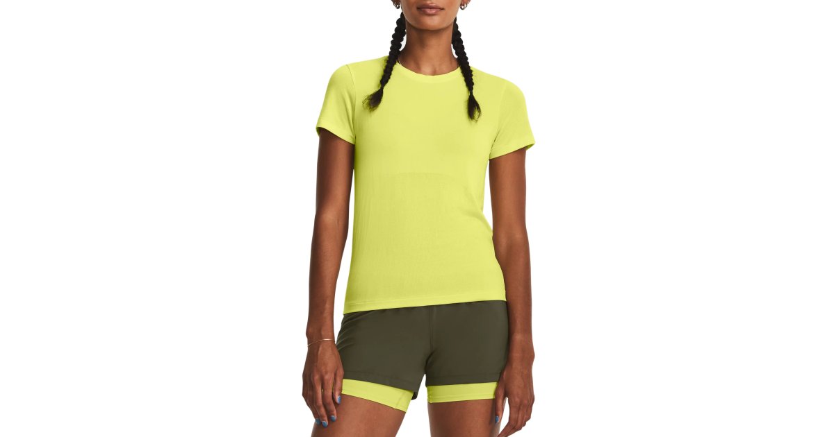 Тениска Under Armour Seamless Stride SS Жълто | 1375698-743, 1