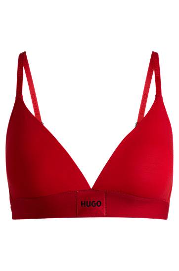 Сутиен BOSS HUGO Stretch Cotton Triangle Bra Червено | 50503098
