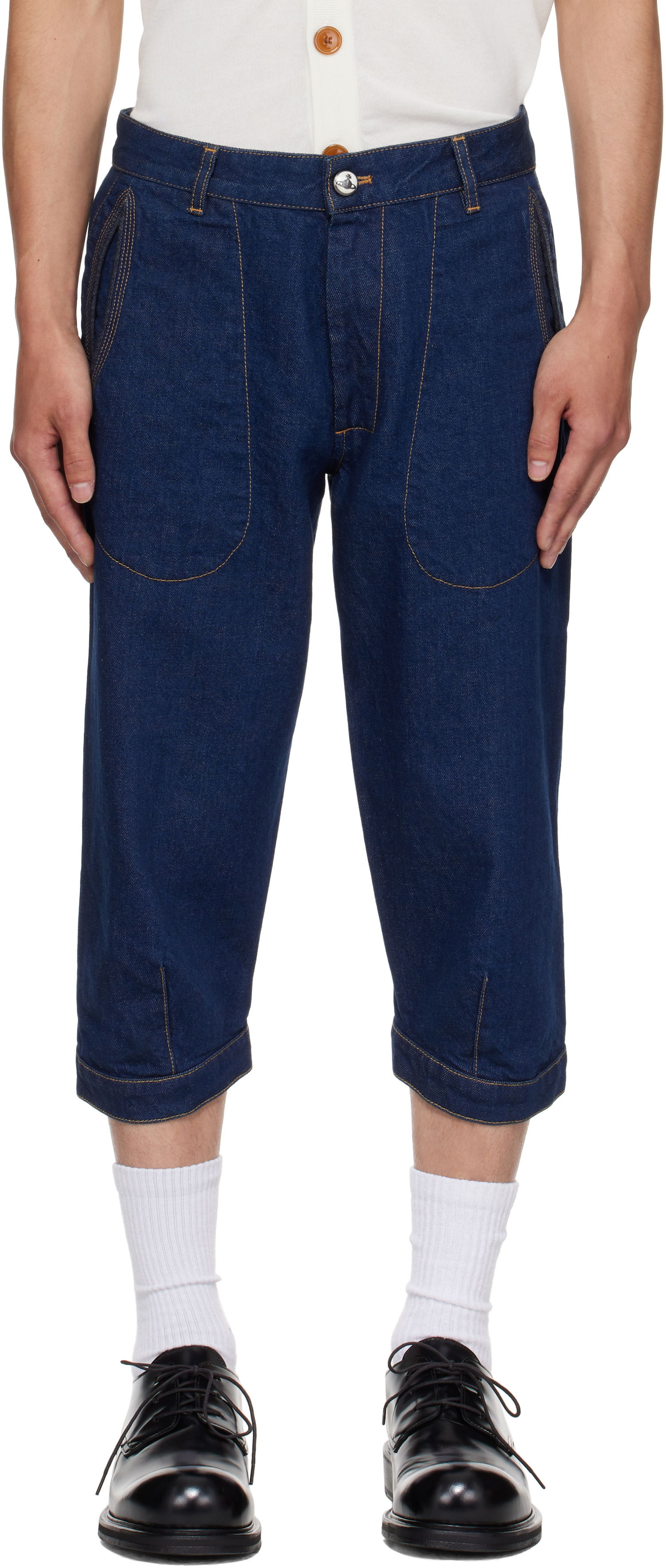Дънки Vivienne Westwood Vivienne Westwood Casa Breeches Jeans Синьо | 3902000Z-W0162-, 0
