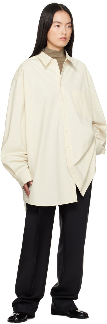 Риза Maison Margiela Maison Margiela Oversized Shirt Бяло | S51DT0017 S54352, 3