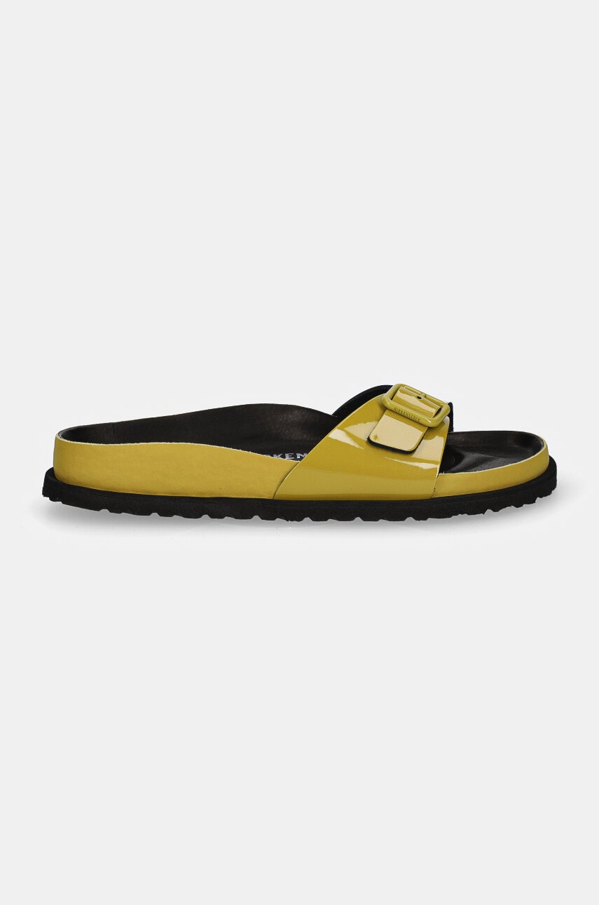 Кецове и обувки Birkenstock Birkenstock 1774 Madrid Shiny Patent Leather Slides Жълто | 1028698, 1
