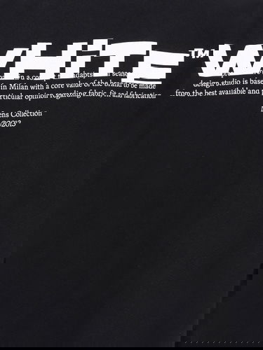 Суитчър Off-White Black Sweatshirt with Logo Print Черно | OMBA054S25FLE0031001, 2