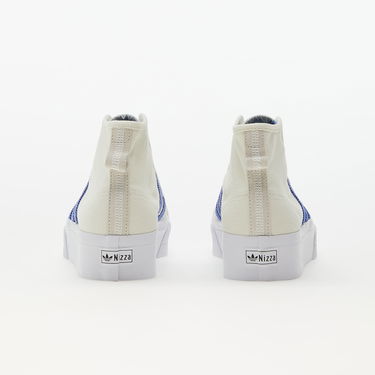 Кецове и обувки adidas Originals Nizza Platform Mid W Off White/ Blue Fusion/ Cloud White Бяло | FZ6189, 3