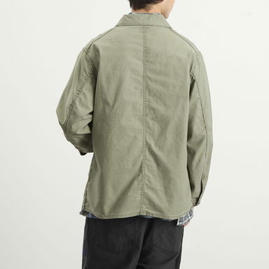 Reversed Sateen Coverall Jacket, 3