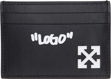 Портфейл Off-White Off-White Jitney Quote Leather Card Holder Черно | OMND09FC99LEA0011001, 0