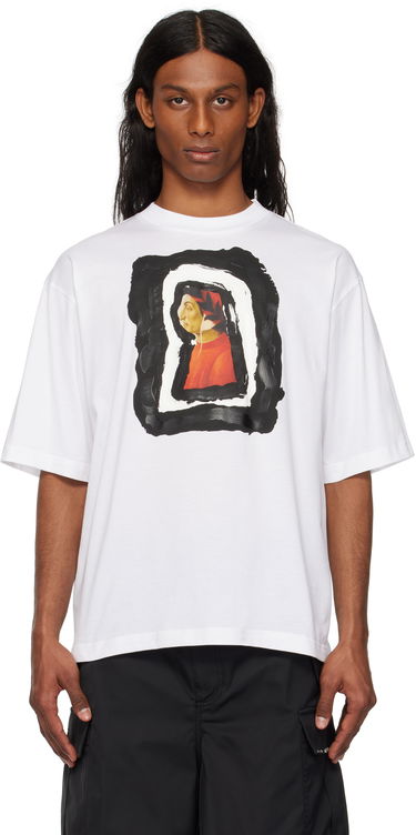 Тениска Marni Marni Dante Print Cotton T-Shirt Бяло | HUMU0223NP USCX68, 0