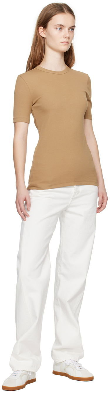 Тениска TOTEME TOTEME Women's Classic T-Shirt Бежово | 241-WRT1459-FB0094, 3