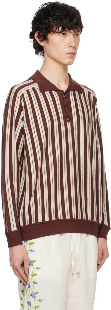 Пуловер Bode Bode Hogan Stripe Polo Зелено | MRF24KT006, 4
