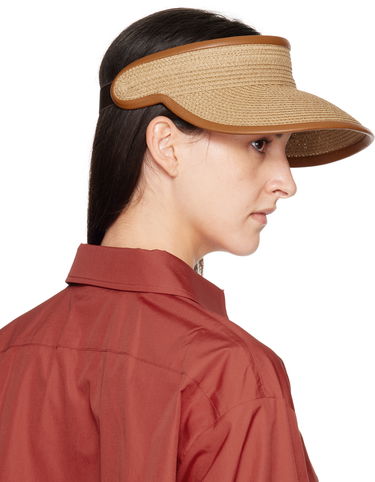 Шапка Max Mara Max Mara Mogador Woven Sun Visor Кафяво | 2514571012600, 2