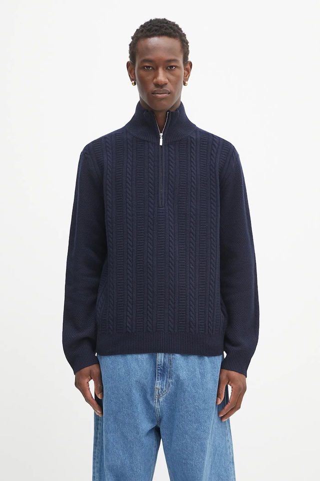 A.P.C. Pull Theo Half Zip Sweater