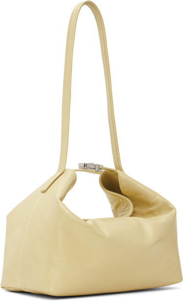 Дамска чанта BY FAR Bea Creased Leather Shoulder Bag Бежово | MWBSB052LL002BG032PL, 2